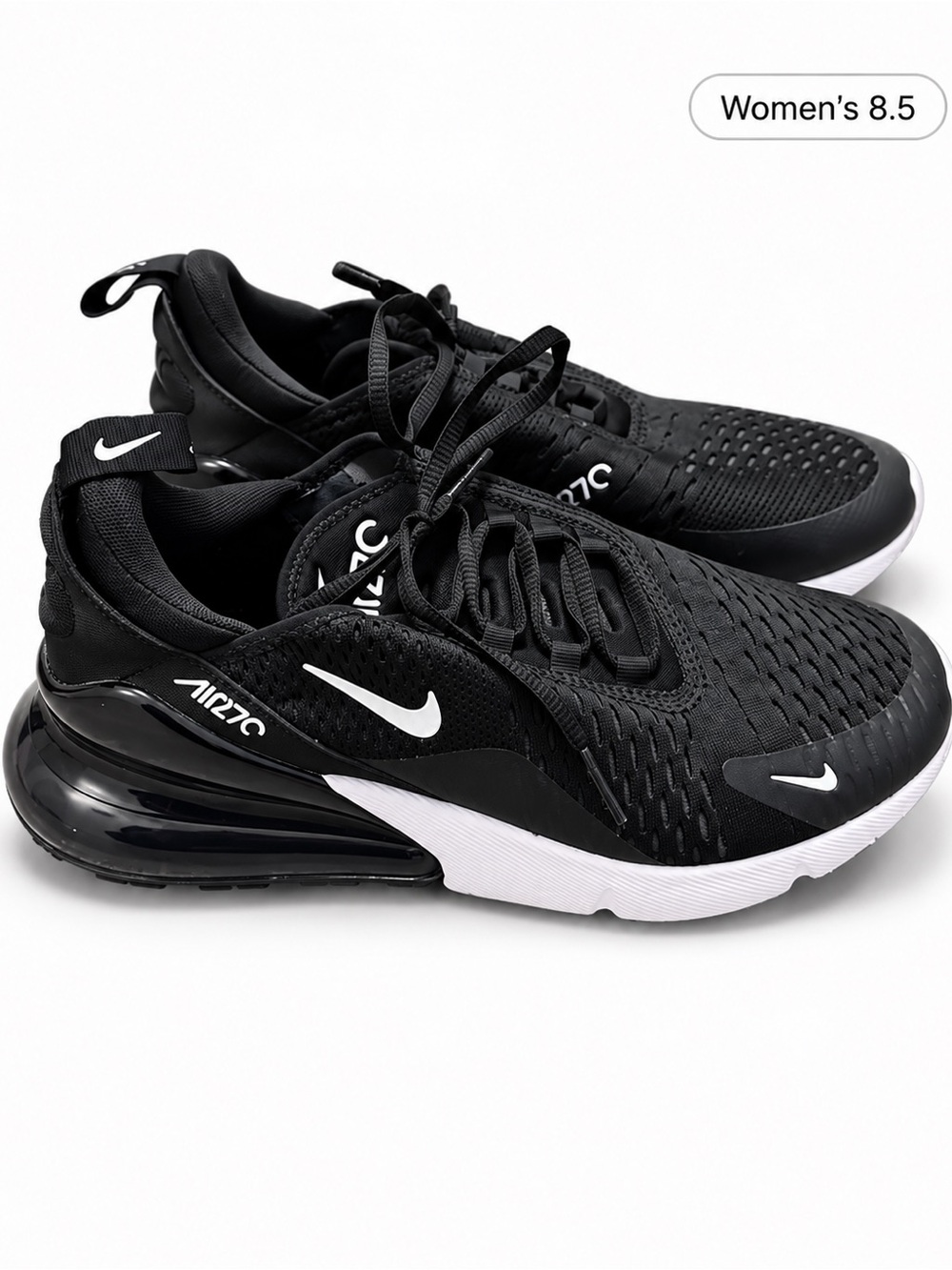 Nike Air Max 270 women’s 8.5 Black/White Athletic Sneakers